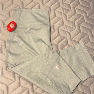 S Lapasa high waisted silver crops new with tag